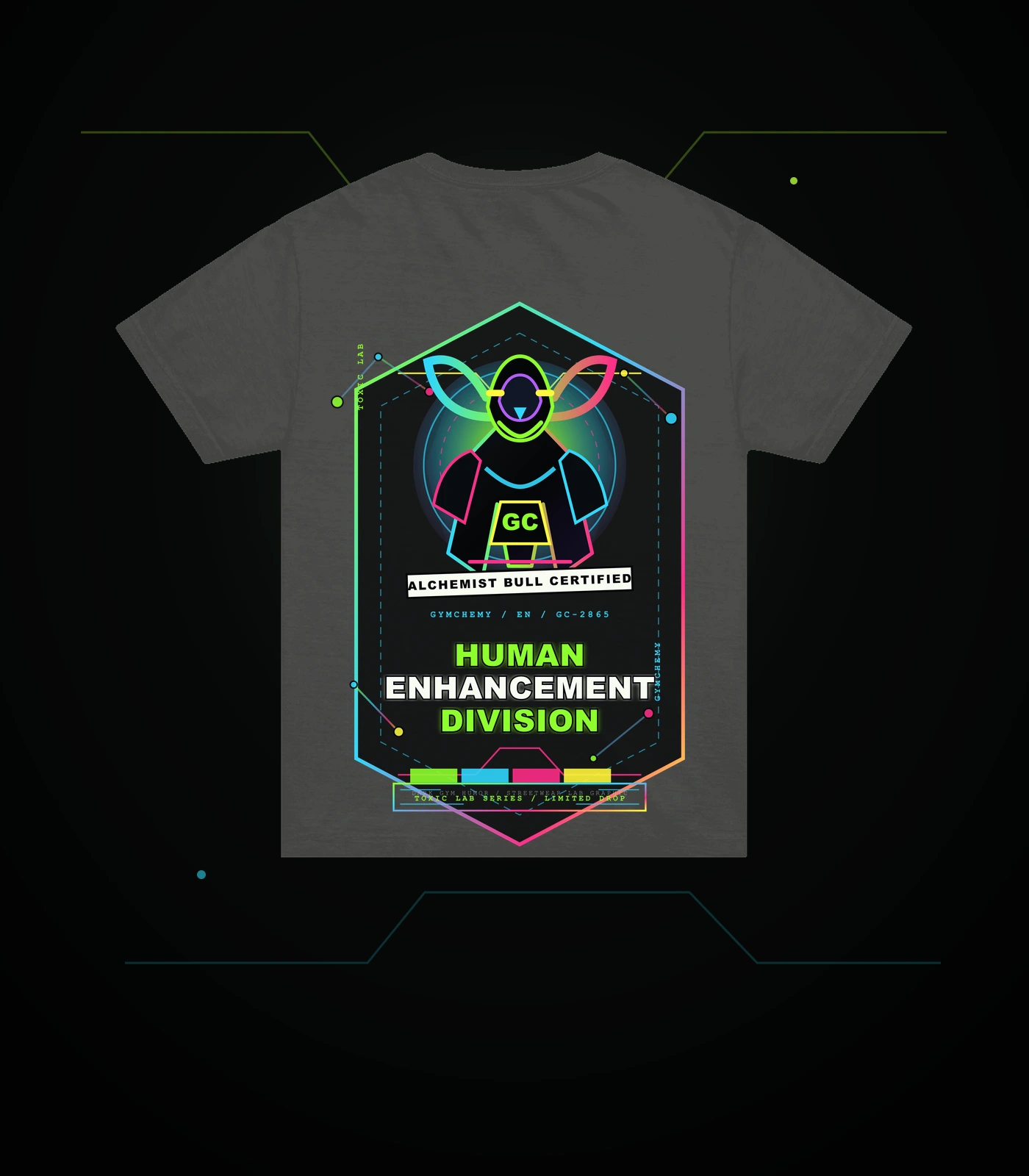 human-enhancement-division en washed black back mockup