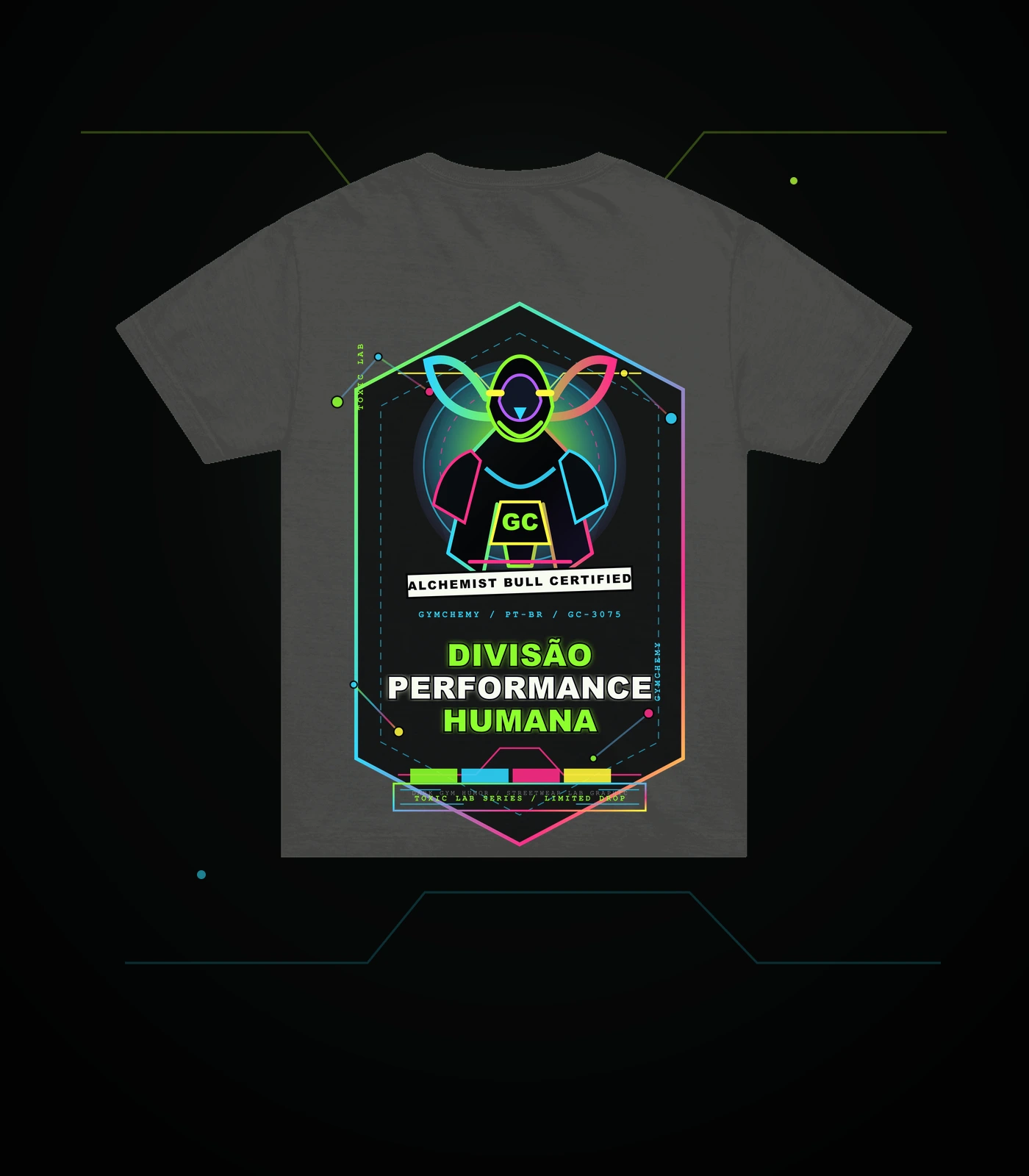 human-enhancement-division pt-BR washed black back mockup