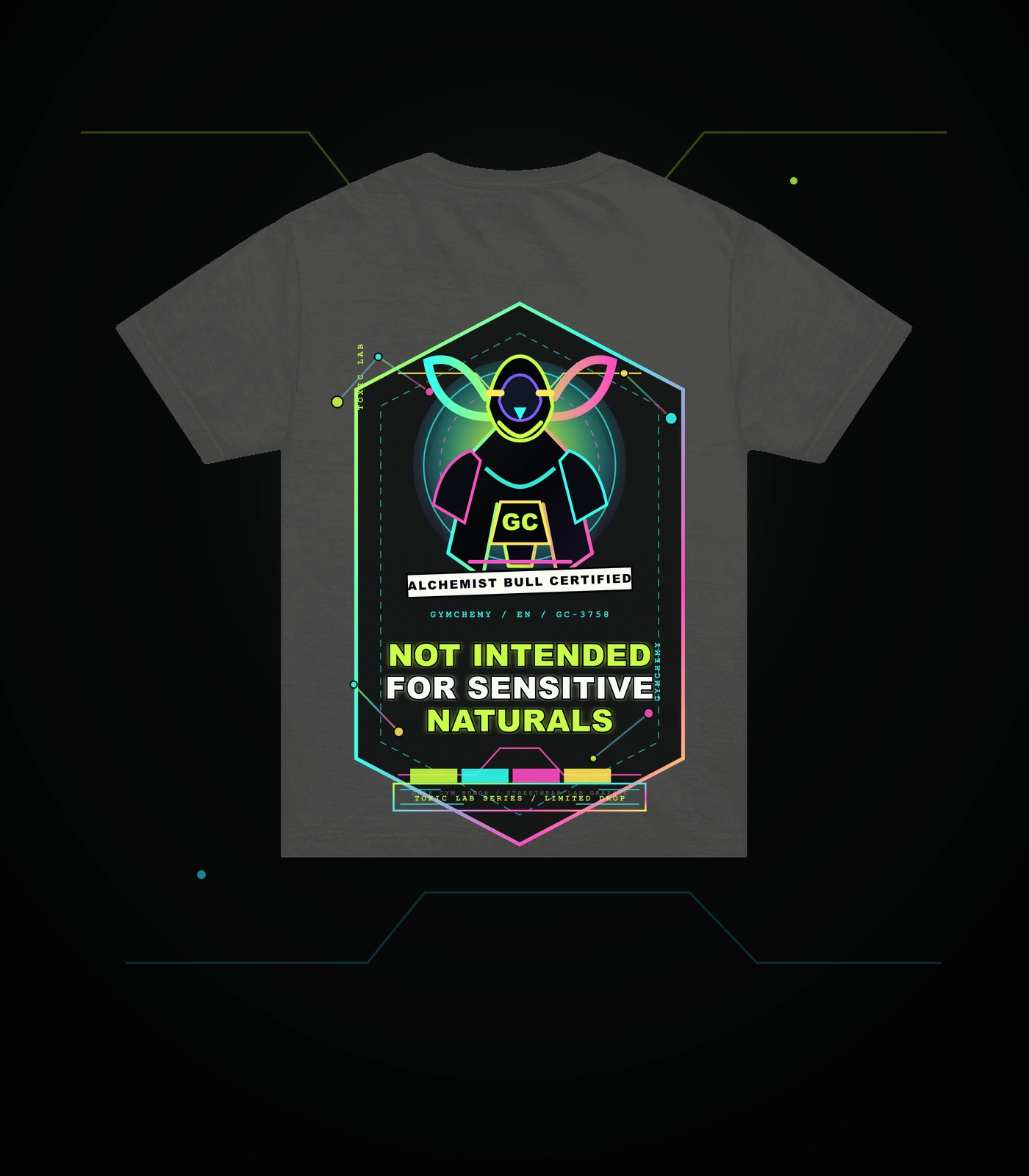 not-intended-for-sensitive-naturals en washed black back mockup